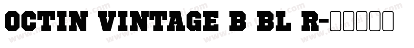 Octin Vintage B Bl R字体转换